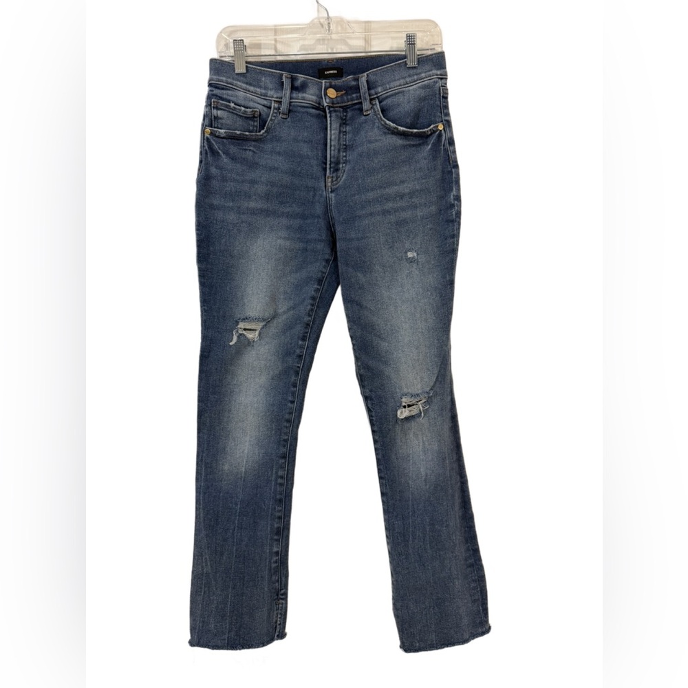Express Skyscraper Blue Mid rise Women’s Jeans, 8R